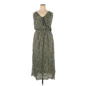 Khush, Green, Leopard Print, Front Tie Dress - Size XL
